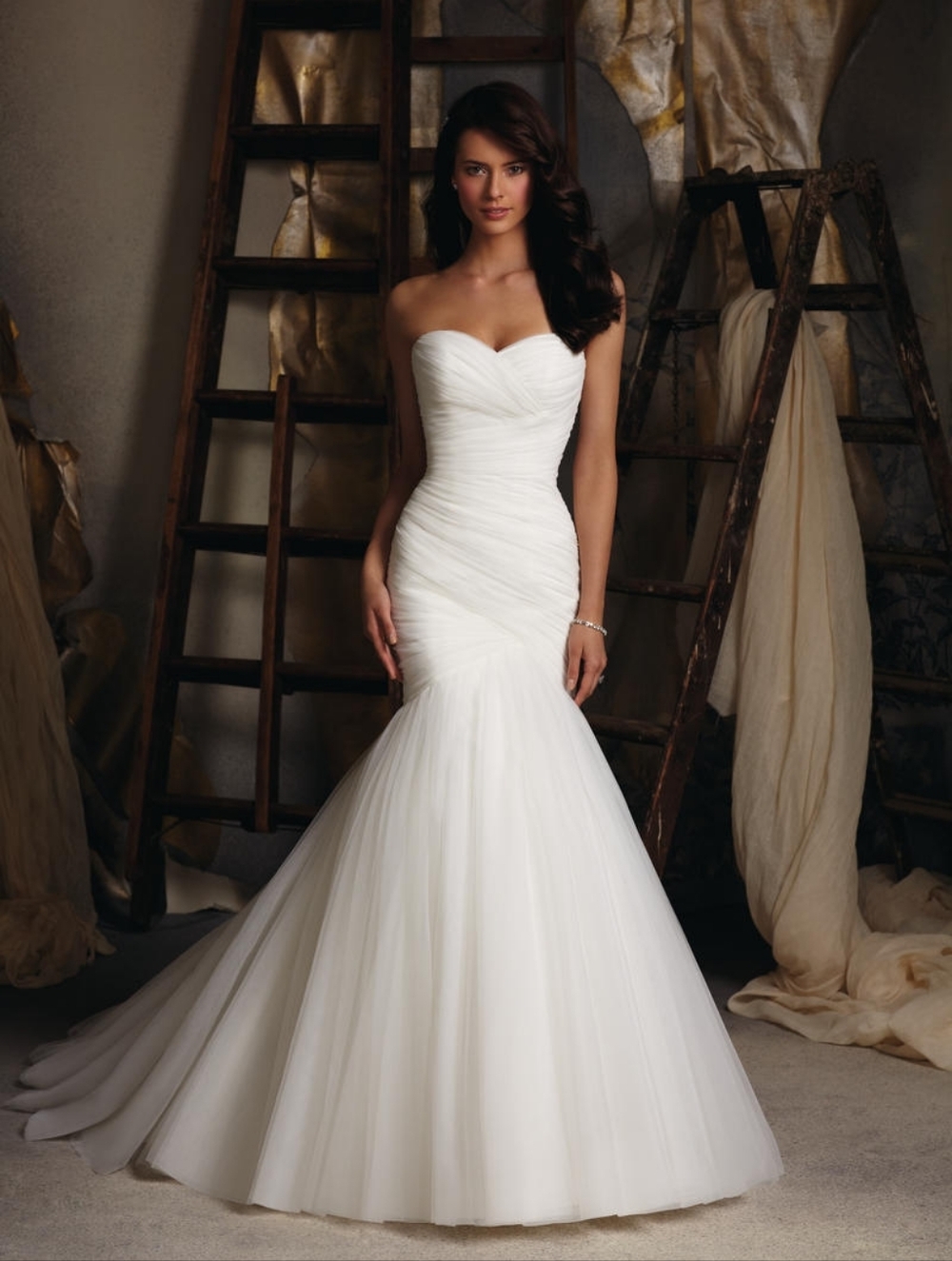Mori Lee Ivory Color  Bridal Size 18